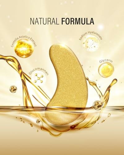 Natural formula with ingredients like Camellia Asiatica, Sodium Hyaluronate, Glucomannan, and Glycerin.