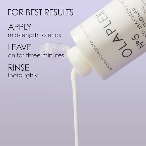 Olaplex conditioner with application instructions